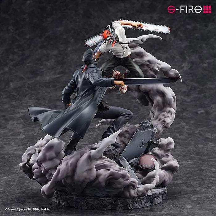 Chainsaw Man Statue Super Situation Figure Chainsaw Man vs. Samurai Sword 26 cm - Smalltinytoystore