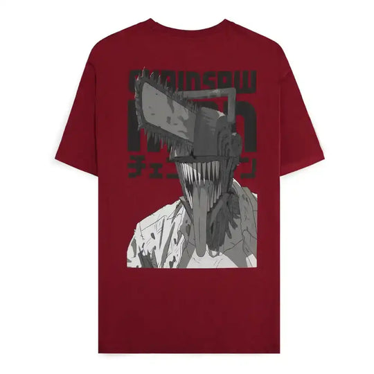 Chainsaw Man T-Shirt Smile Bordeaux Größe M - Smalltinytoystore
