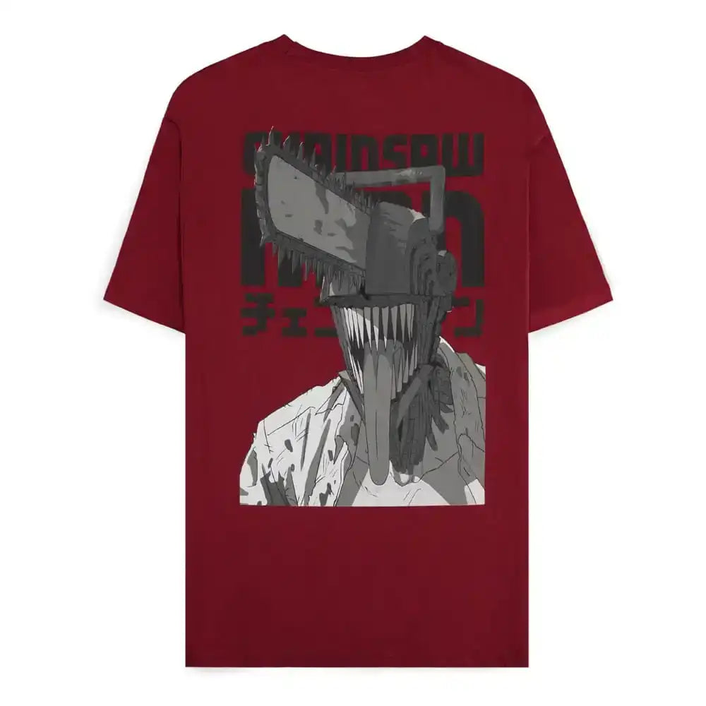 Chainsaw Man T-Shirt Smile Bordeaux Größe XL - Smalltinytoystore