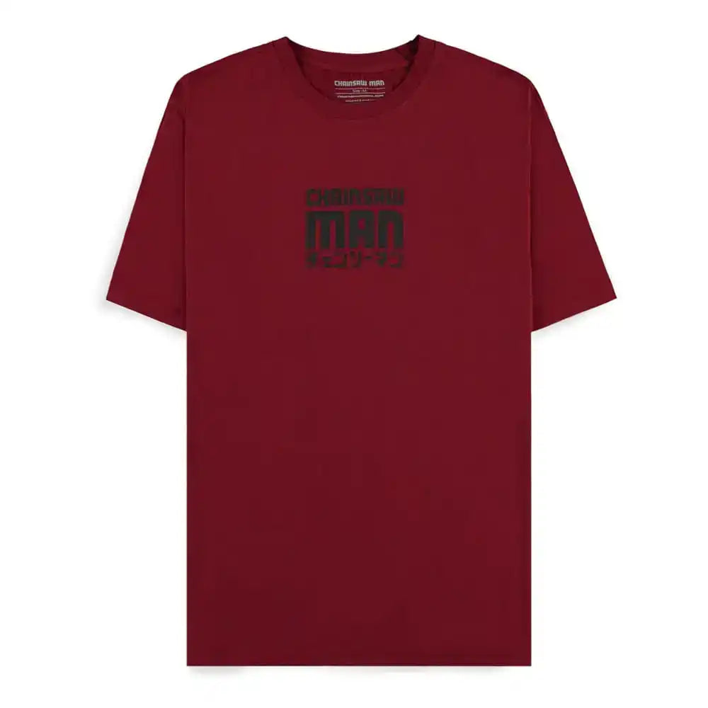 Chainsaw Man T-Shirt Smile Bordeaux - Smalltinytoystore