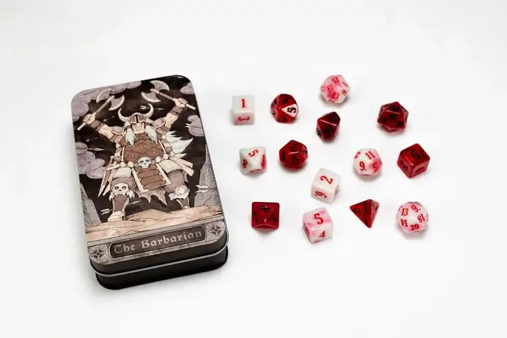 Character Class Classic RPG Würfel Set Barbarian (13) - Smalltinytoystore