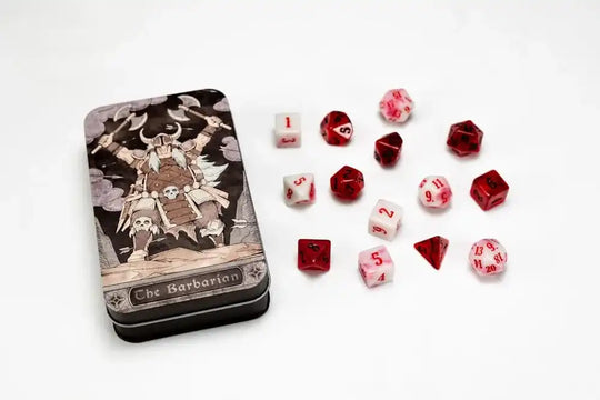 Character Class Classic RPG Würfel Set Barbarian (13) - Smalltinytoystore