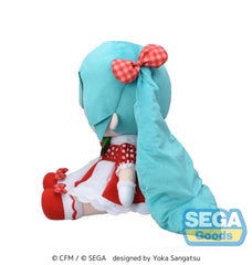 Character Vocal Series 01: Hatsune Miku Fuwa Petit Plüschfigur Hatsune Miku x Love and Berry Dress Up and Dance! Lovely Strawberry 40 cm - Smalltinytoystore
