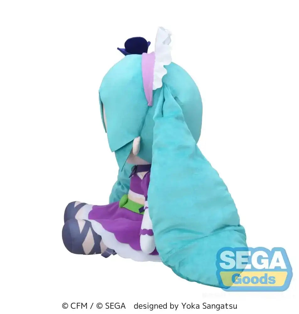 Character Vocal Series 01: Hatsune Miku Fuwa Petit Plüschfigur Hatsune Miku x Love and Berry Dress Up and Dance! Sparkly Purple 40 cm - Smalltinytoystore