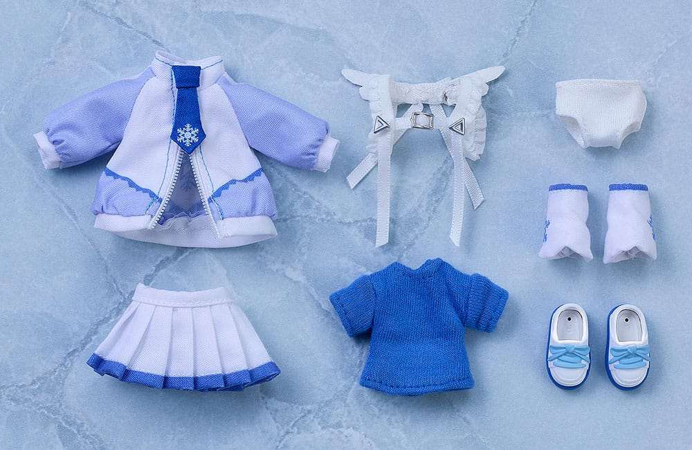 Character Vocal Series 01: Hatsune Miku Nendoroid Zubehör-Set für Nendoroid Doll Actionfiguren Outfit Set: Snow Miku Yukiiro Pop Ver. - Smalltinytoystore
