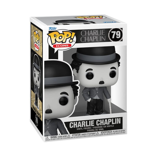 Charlie Chaplin POP! Icons Vinyl Figur 9 cm - Smalltinytoystore