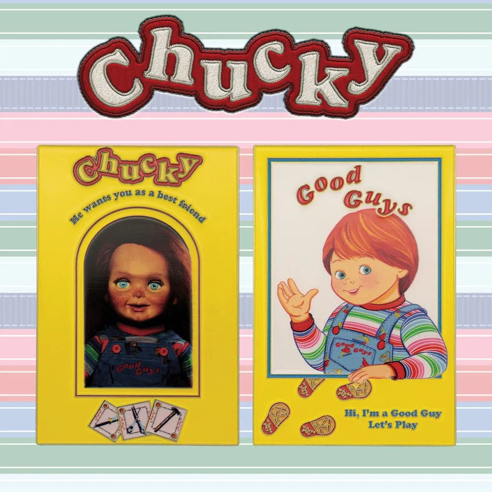 Chucky Die Mörderpuppe mit Spell Card Metallbarren Chucky Limited Edition - Smalltinytoystore