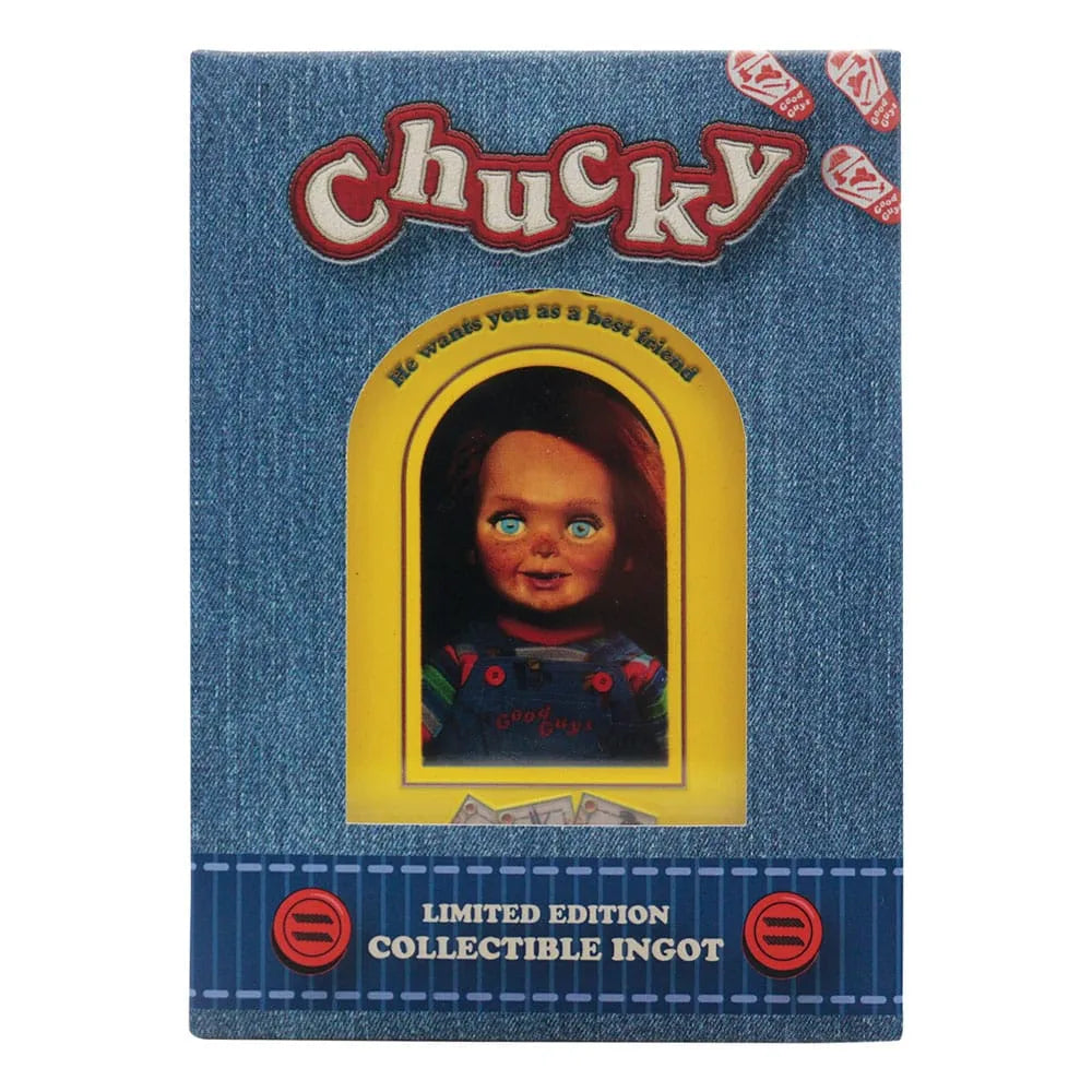 Chucky Die Mörderpuppe mit Spell Card Metallbarren Chucky Limited Edition - Smalltinytoystore
