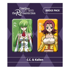 Code Geass Lelouch of the Re:surrection Ansteck-Buttons Doppelpack C.C. & Kallen - Smalltinytoystore