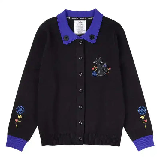 Coraline by Loungefly Cardigan Unisex Collared Cat Dragonfly