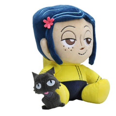 Coraline Phunny Plüschfigur Coraline and the Cat 20 cm - Smalltinytoystore