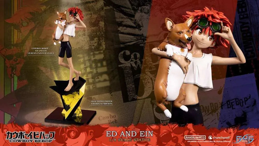 Cowboy Bebop Statue 1/8 Ed & Ein 28 cm - Smalltinytoystore
