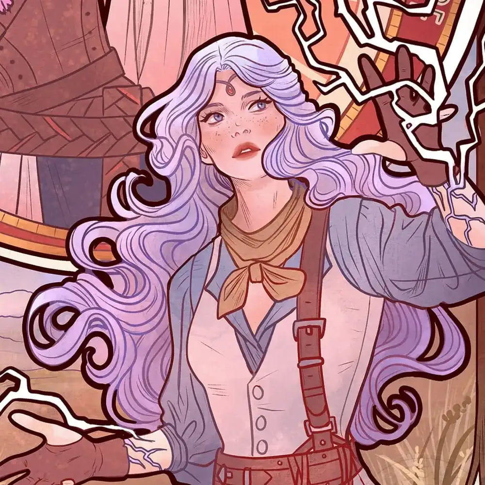 Critical Role Kunstdruck Laura Bailey: 10th Anniversary Art Nouveau Illustrations 46 x 28 cm - ungerahmt