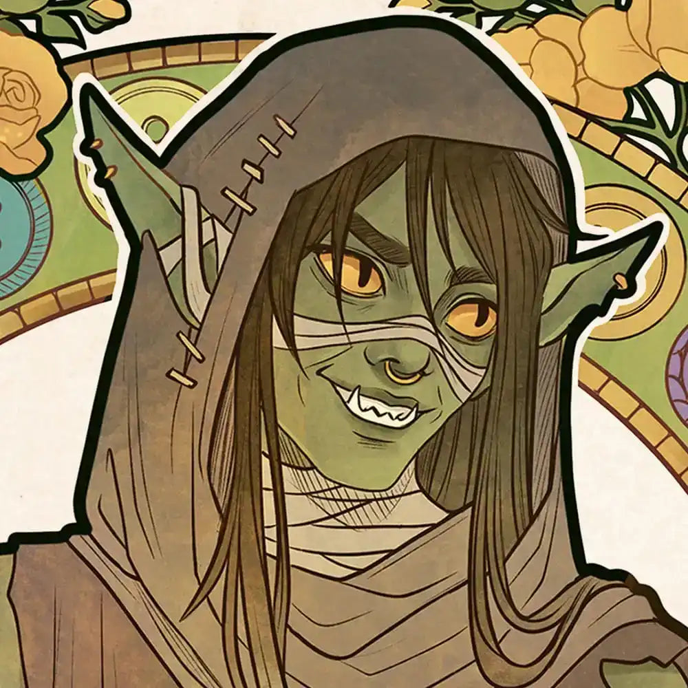 Critical Role Kunstdruck Sam Riegel: 10th Anniversary Art Nouveau Illustrations 46 x 28 cm - ungerahmt