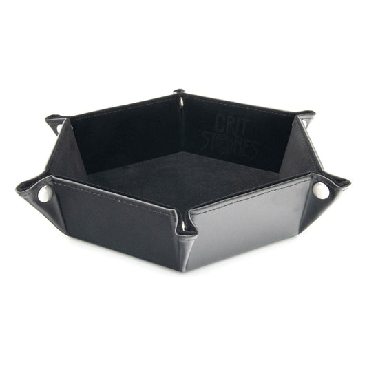 CritStones Faltbarer Würfelteller Black - Smalltinytoystore