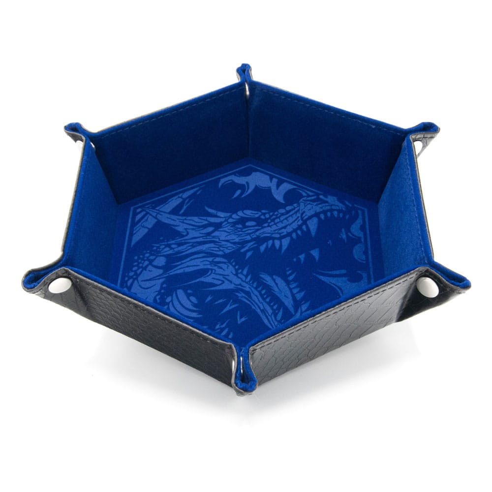 CritStones Faltbarer Würfelteller Dragon Skin Edition Blue - Smalltinytoystore