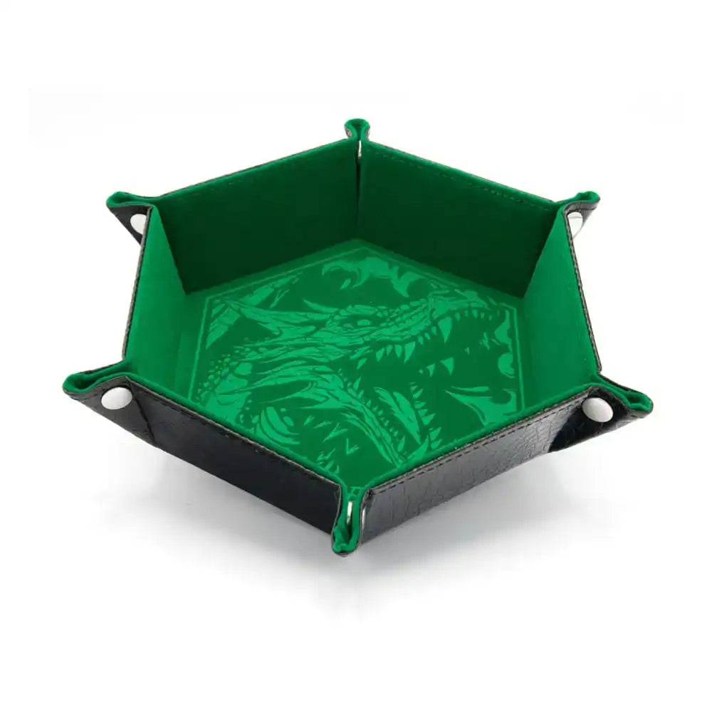 CritStones Faltbarer Würfelteller Dragon Skin Edition Green - Smalltinytoystore