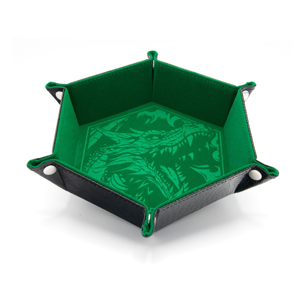 CritStones Faltbarer Würfelteller Dragon Skin Edition Green - Smalltinytoystore