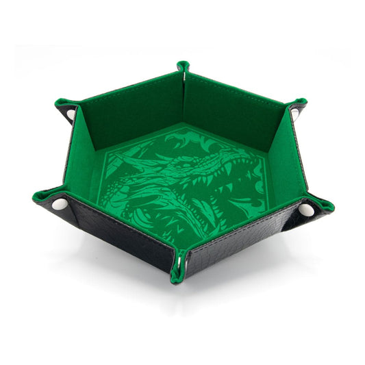 CritStones Faltbarer Würfelteller Dragon Skin Edition Green - Smalltinytoystore
