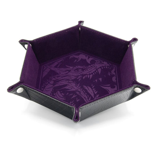 CritStones Faltbarer Würfelteller Dragon Skin Edition Purple - Smalltinytoystore