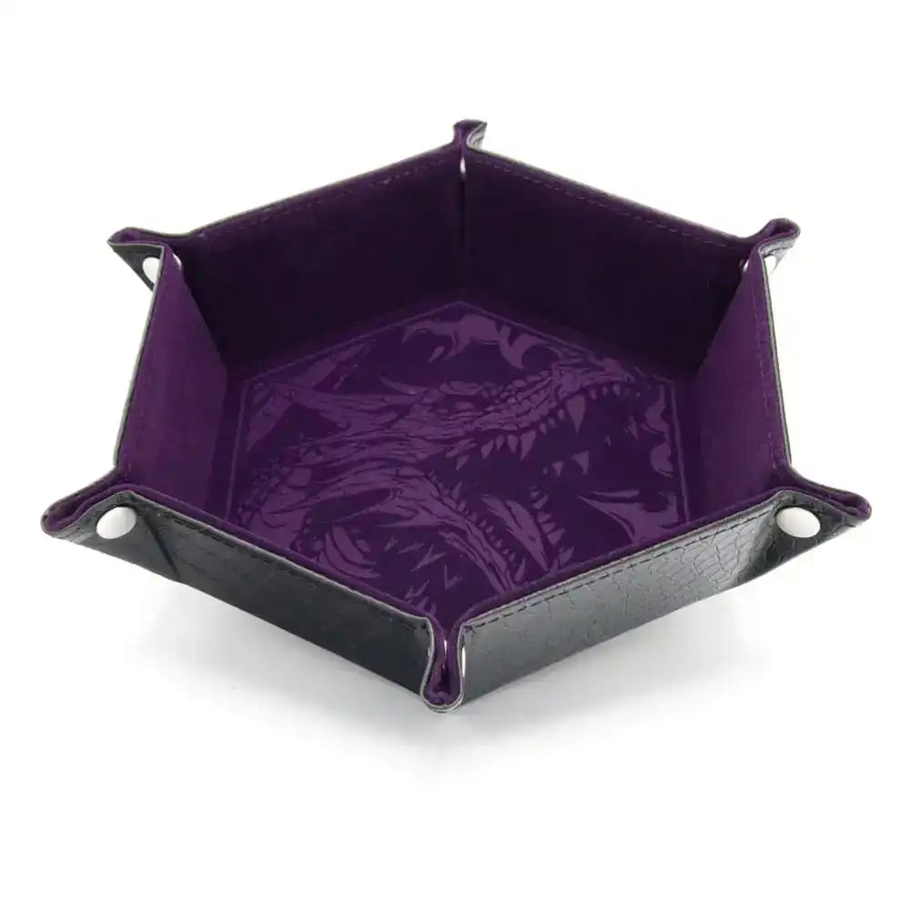 CritStones Faltbarer Würfelteller Dragon Skin Edition Purple - Smalltinytoystore