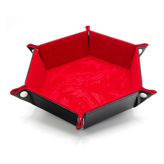 CritStones Faltbarer Würfelteller Dragon Skin Edition Red - Smalltinytoystore