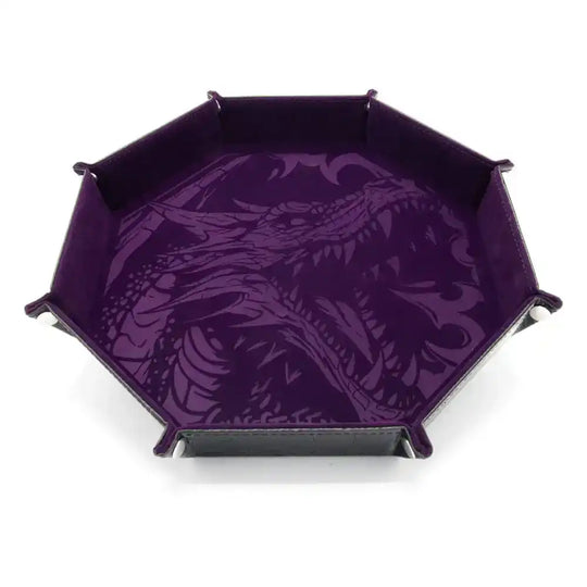 CritStones Faltbarer Würfelteller Dragon Skin XL Edition Purple - Smalltinytoystore