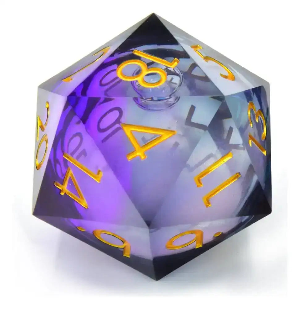 CritStones Liquid Core Würfel D20 Twilight Ether 5 cm – Smalltinytoystore