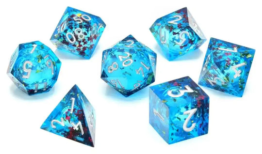 CritStones Liquid Core Würfel Set Mermaid's Maelstrom (7)