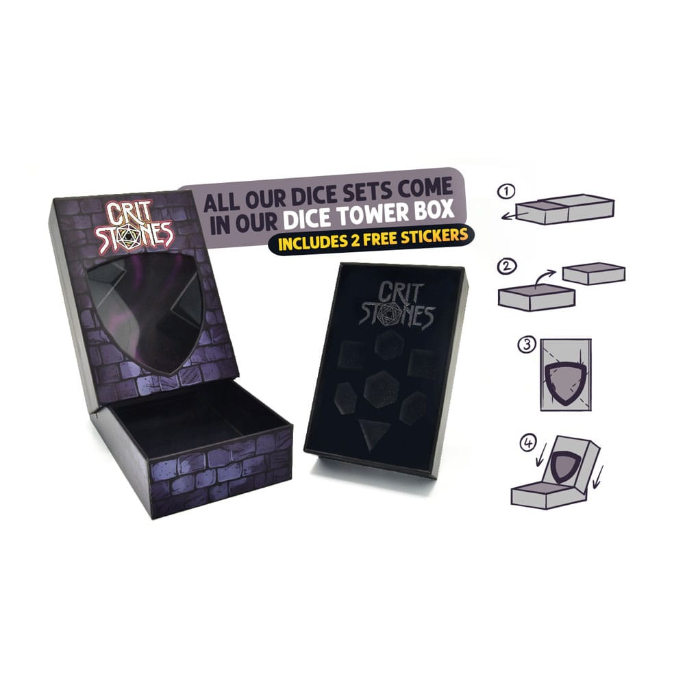 CritStones Metal Würfel Set Sundered Spells (7) - Smalltinytoystore