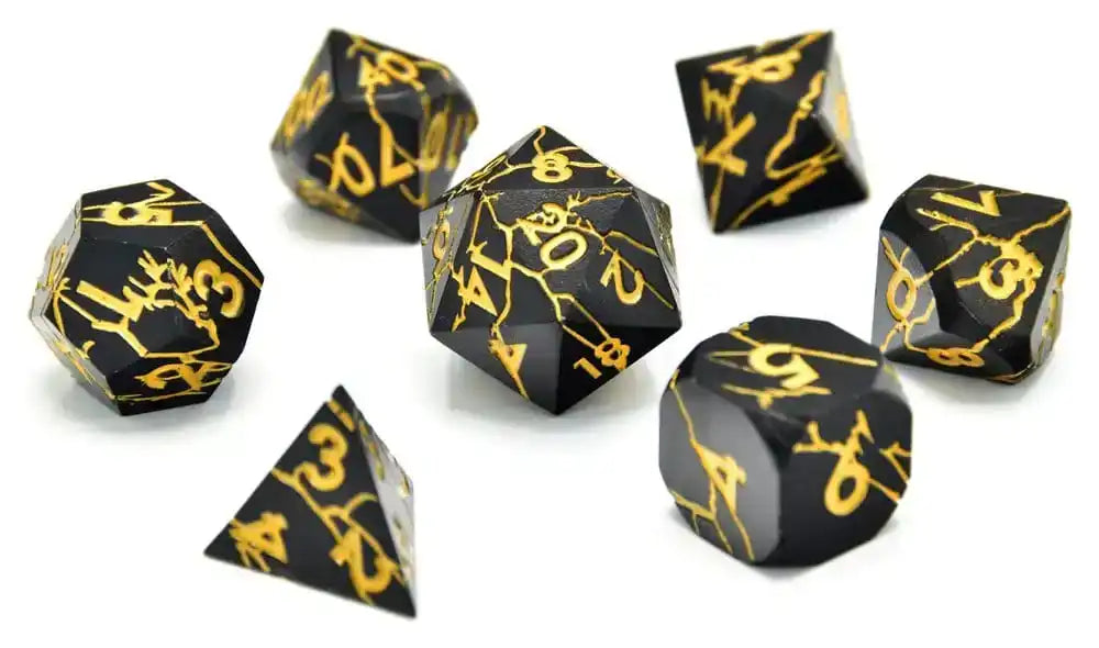 CritStones Metal Würfel Set Torn Mystic (7)