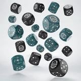 Crosshairs Compact D6 Würfel Set Stürmisch & Schwarz (20) - Smalltinytoystore