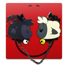Cult of The Lamb Ansteck-Pin Goat & Lamb 5 cm - Smalltinytoystore