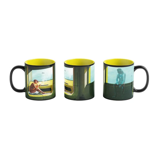 Cyberpunk 2077 Game Art Chronicles Tasse Artwork Inspired by Edward Hopper 450 ml - Smalltinytoystore
