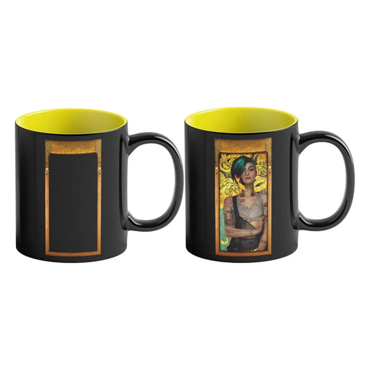 Cyberpunk 2077 Game Art Chronicles Tasse mit Thermoeffekt Judy inspired by Gustav Klimt 450 ml - Smalltinytoystore