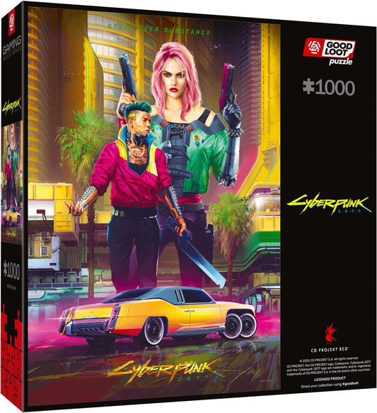 Cyberpunk 2077 Puzzle Kitsch Style (1000 Teile) - Smalltinytoystore