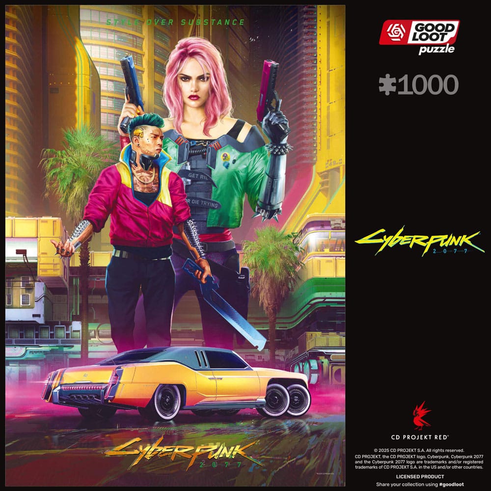 Cyberpunk 2077 Puzzle Kitsch Style (1000 Teile) - Smalltinytoystore