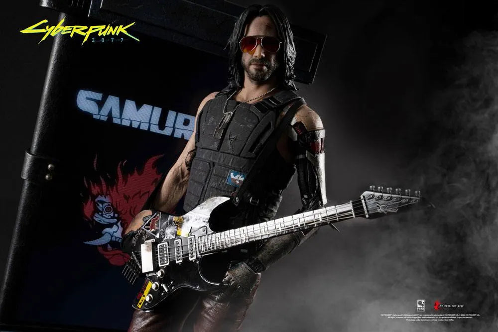 Cyberpunk 2077 Statue 1/4 Johnny Silverhand 34 cm - Smalltinytoystore