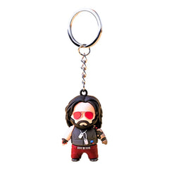 Cyberpunk 2077 Vinyl Schlüsselanhänger Johnny Silverhand - Smalltinytoystore
