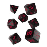 Cyberpunk Würfel Set Blood over Chrome (7) - Smalltinytoystore