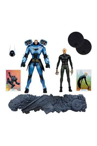 DC Multiverse Actionfiguren 2er-Pack Rookie & Mr. Bloom (Batman Endgame) (Gold Label) (SDCC) 18 cm