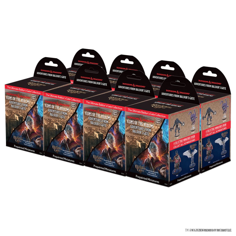 D&D Icons of the Realms: Adventures from Baldur's Gate Booster Brick (8) - Smalltinytoystore
