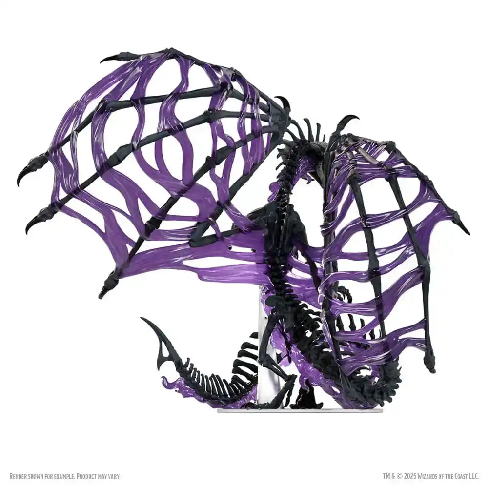 D&D Icons of the Realms Boxed Miniaturen vorbemalt Black Dracolich 30 cm - Smalltinytoystore