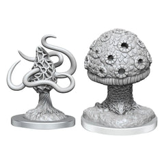 D&D Nolzur's Marvelous Miniatures Miniaturen unbemalt 2er-Pack Shrieker & Violet Fungus - Smalltinytoystore