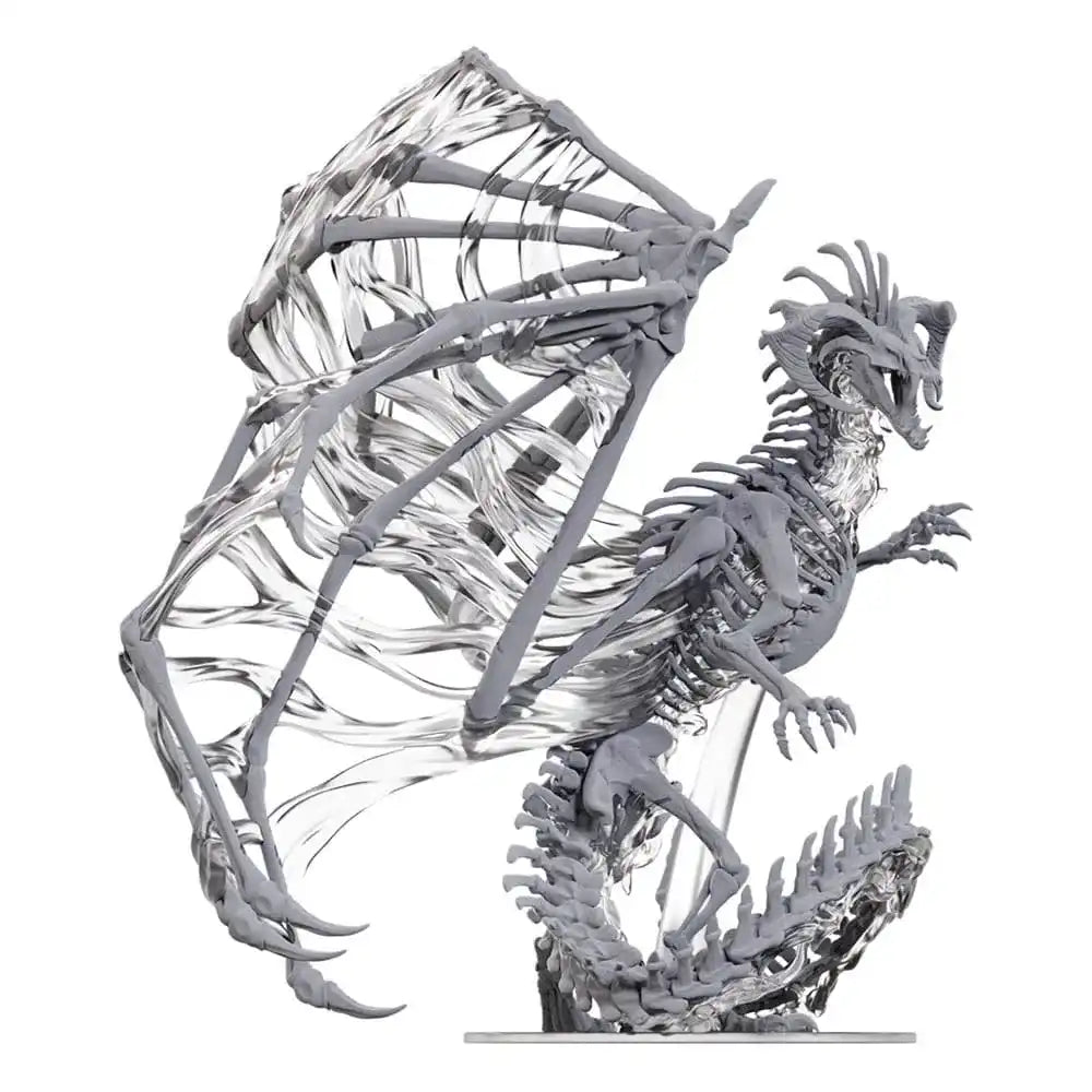 D&D Nolzur's Marvelous Miniatures Miniaturen unbemalt Black Dracolich 30 cm - Smalltinytoystore