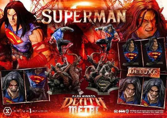 Dark Nights: Death Metal Statue 1/3 Death Metal Superman Deluxe Ver. 94 cm - Smalltinytoystore
