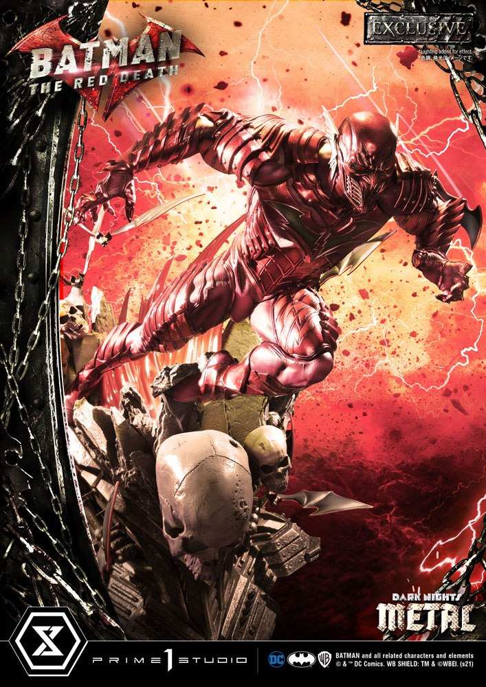 Dark Nights: Metal Statuen 1/3 The Red Death & The Red Death Exclusive 75 cm Sortiment (3) - Smalltinytoystore