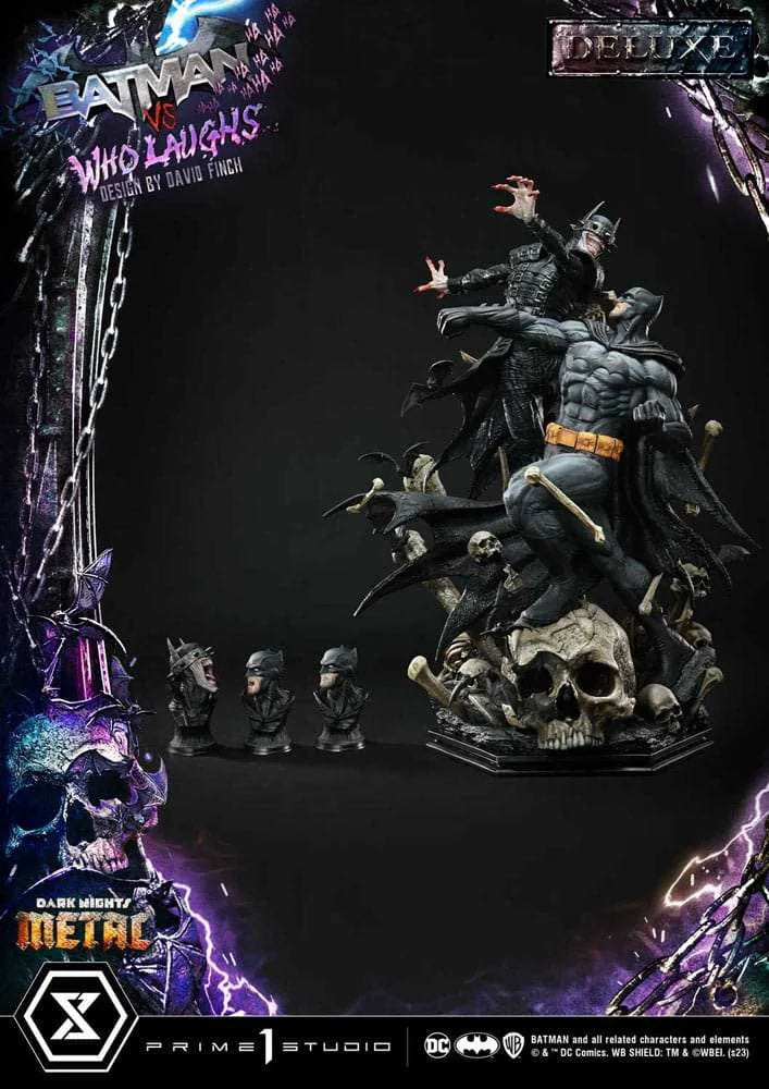 Dark Nights: Metal Ultimate Premium Masterline Series Statue 1/4 Batman VS Batman Who Laughs Deluxe Bonus Version 67 cm - Smalltinytoystore