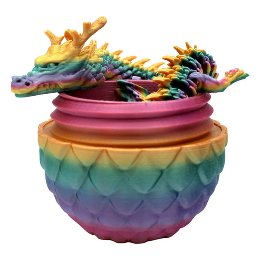 Darkliths 3D Fidget Toy Drachenei mit Drache 10 cm Display (12) - Smalltinytoystore