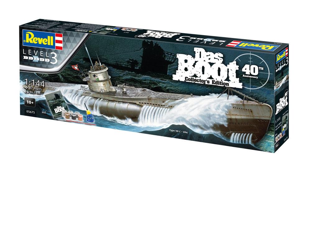 Das Boot Modellbausatz Geschenk-Set 1/144 U-Boot U96 Typ VII C 40th Anniversary 46 cm - Smalltinytoystore